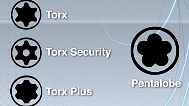 Torx vs. Pentalobe screws